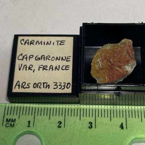 Carminite Crystal Micro Cap Garonne FRANCE