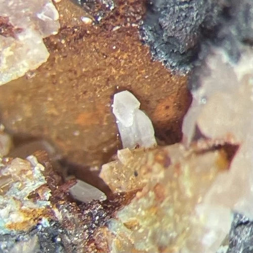 Cerussite Crystal Micro Silver Valley Mine Davidson Co NORTH CAROLINA USA