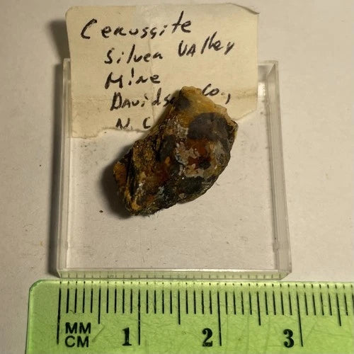 Cerussite Crystal Micro Silver Valley Mine Davidson Co NORTH CAROLINA USA