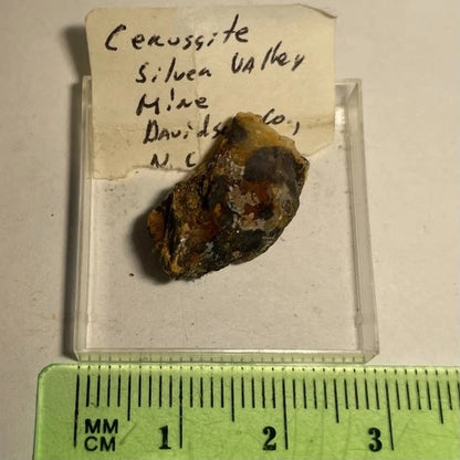 Cerussite Crystal Micro Silver Valley Mine Davidson Co NORTH CAROLINA USA