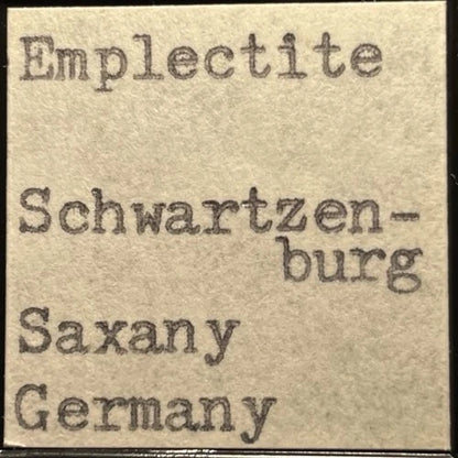 Emplectite Crystal Micro Schwartzenburg Saxony GERMANY
