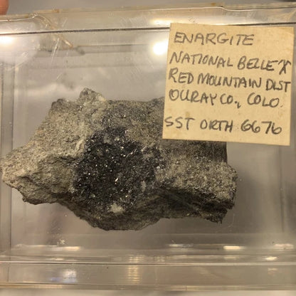 Enargite Crystal Druzy In Vug National Belle Mine Red Mt Ouray Co COLORADO USA