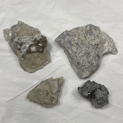 Fluorapatite Crystals Foote Mine Cleveland Co NORTH CAROLINA USA 48g Lot Of 4