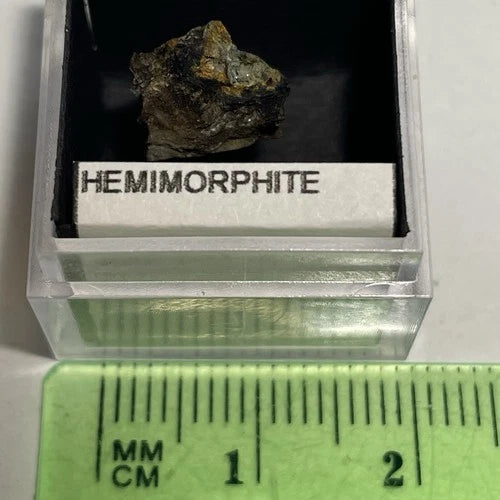 Hemimorphite Crystal Micro Poudrette Qry Mont St Hilaire Quebec CANADA