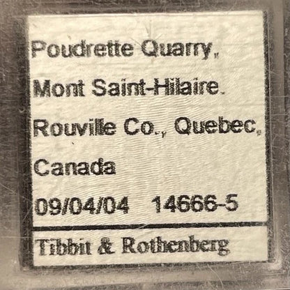 Hemimorphite Crystal Micro Poudrette Qry Mont St Hilaire Quebec CANADA