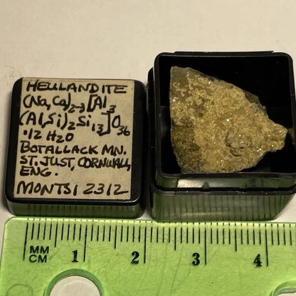 Heulandite Crystal Druzy Botallack Mine St Just Cornwall ENGLAND UK