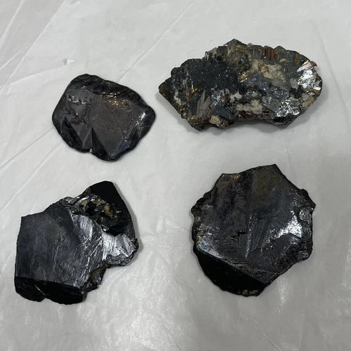 Ilmenite Crystals W/ Rutile Zagi Mt Khyber Pakhtunkhwa PAKISTAN Lot Of 4