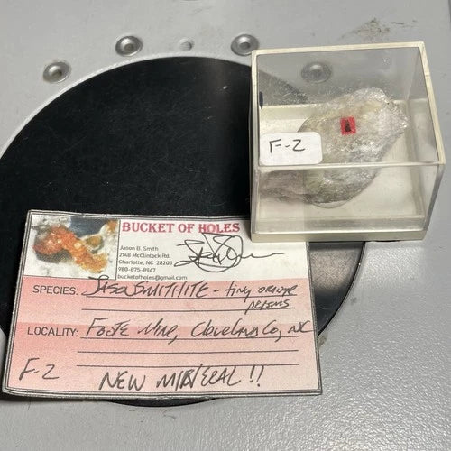 Jasonsmithite (TL) Crystal Micro Foote Mine Cleveland Co NORTH CAROLINA USA