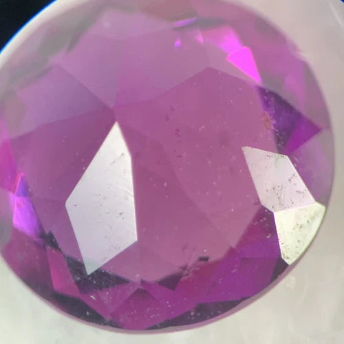 Natural Round Pink Purple Sapphire MADAGASCAR 0.44ct 4.7mm