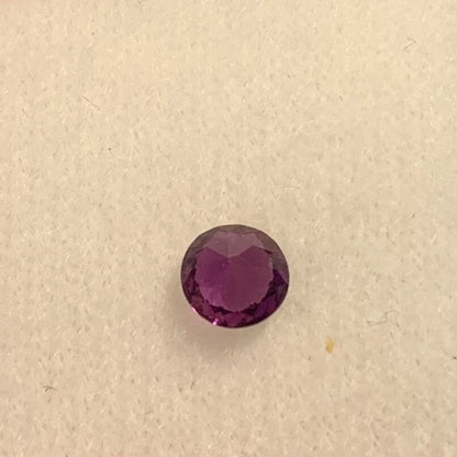 Natural Round Pink Purple Sapphire MADAGASCAR 0.44ct 4.7mm