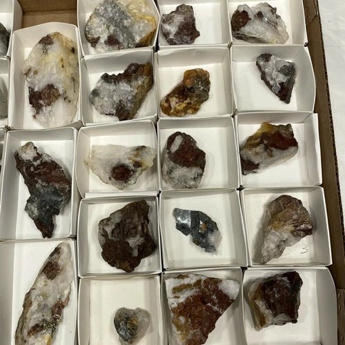 Siderite Quartz Pyrite & Hematite Guilford Co NORTH CAROLINA USA Lot Of 18
